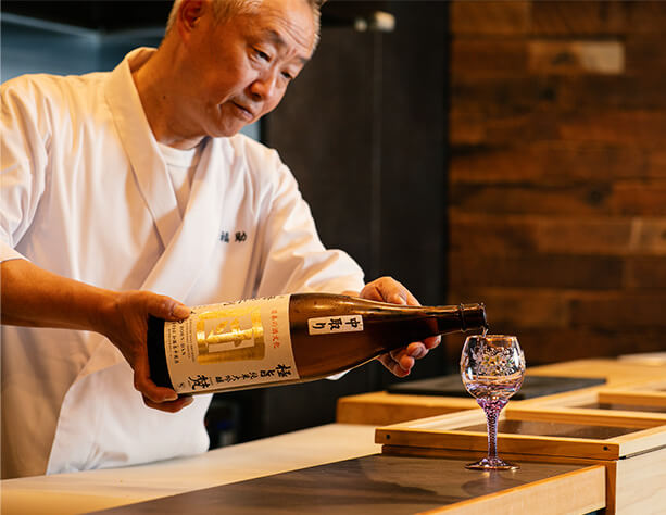 日本酒提供
